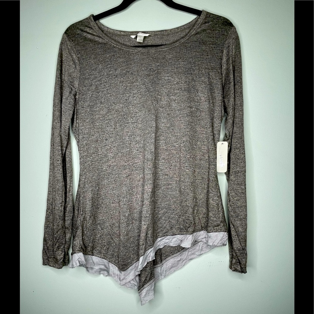 NWT Charming Charlie’s Asymmetrical long sleeve top